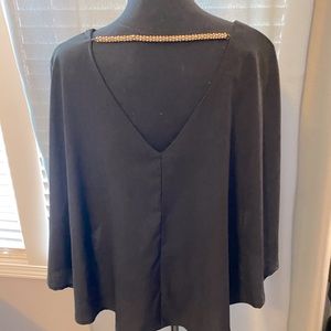 Black flowy Bar III blouse